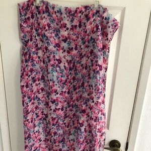 Cotton On Sheer Scarf- White, Purple, Pink & Blue